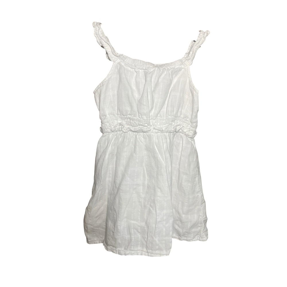 White Dress Kids 3T Old Navy Ruffle Cotton Blend Fairy Coastal Cottagecore
